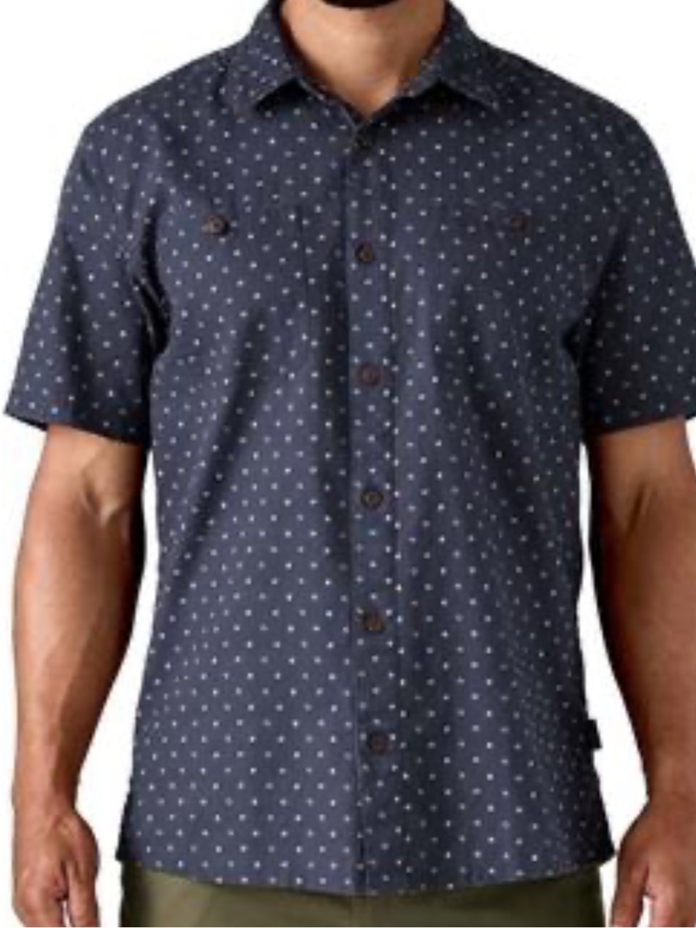 Patagonia  Back Step Shirt  Men’s Blue & White Size Medium